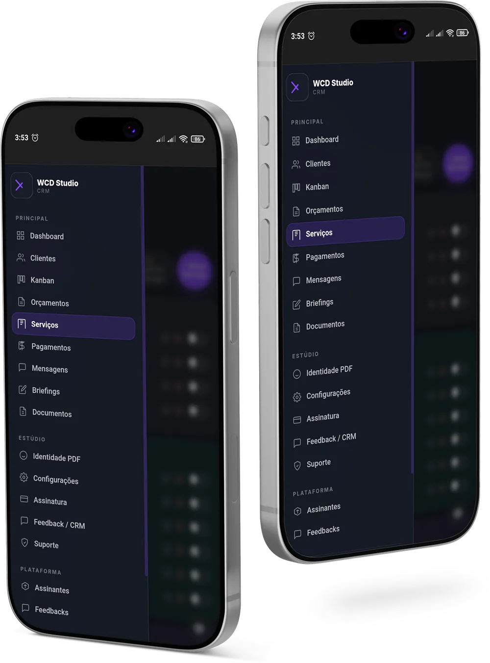 WCD CRM no celular